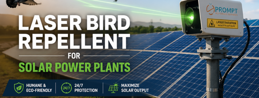 Laser Bird Repellent for Solar Power Plants